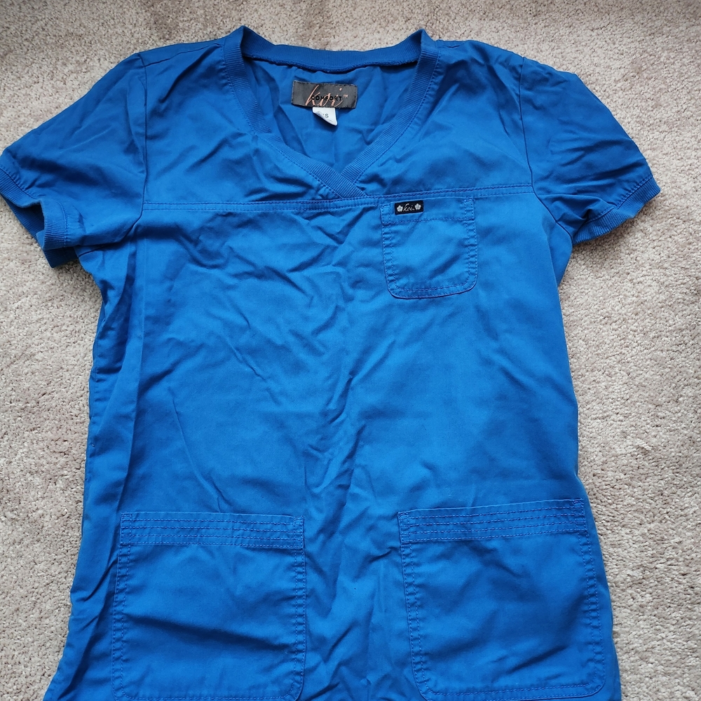 Blue Scrub Top